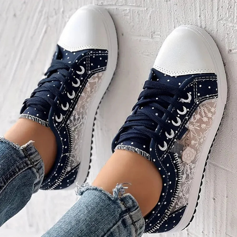 Cara | Elegant Floral Print Trainers