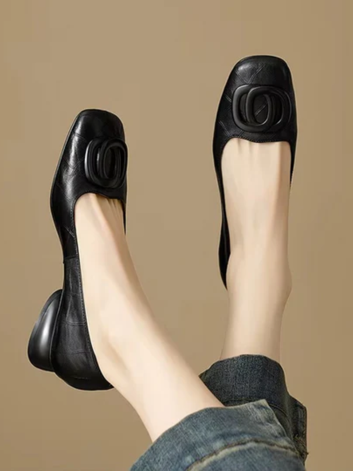 Margaret | Leather Ballet Flats
