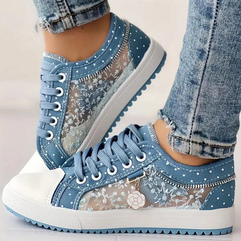 Cara | Elegant Floral Print Trainers