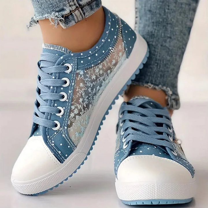 Cara | Elegant Floral Print Trainers