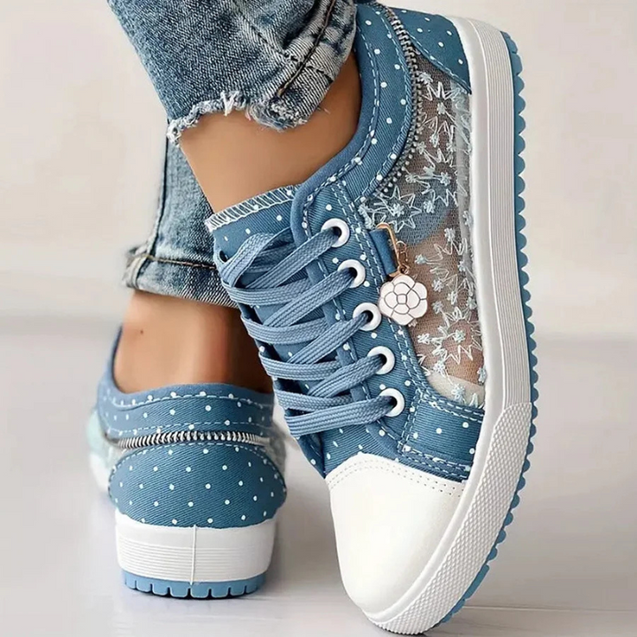 Cara | Elegant Floral Print Trainers