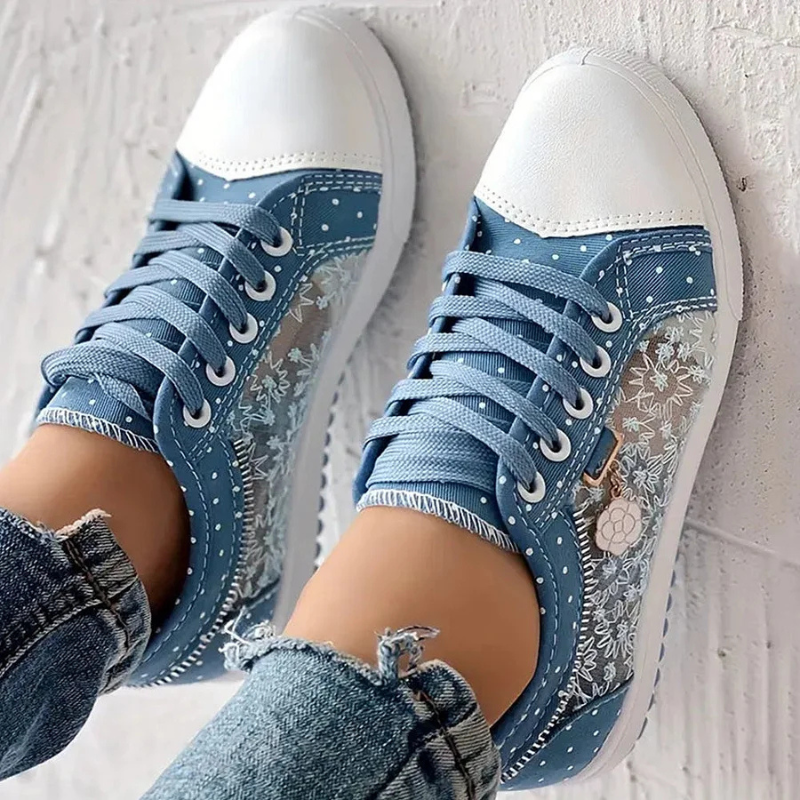 Cara | Elegant Floral Print Trainers