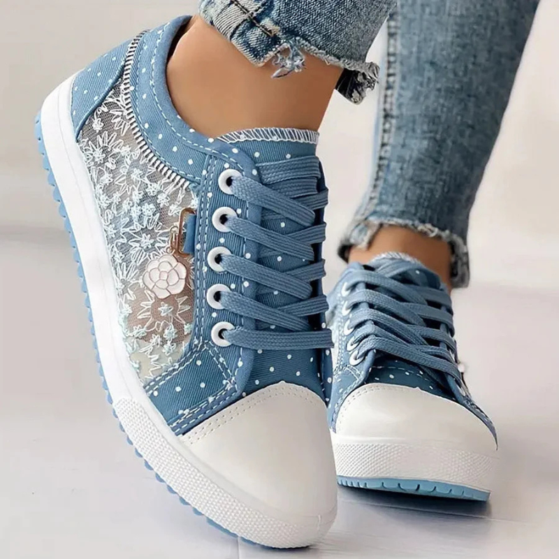 Cara | Elegant Floral Print Trainers