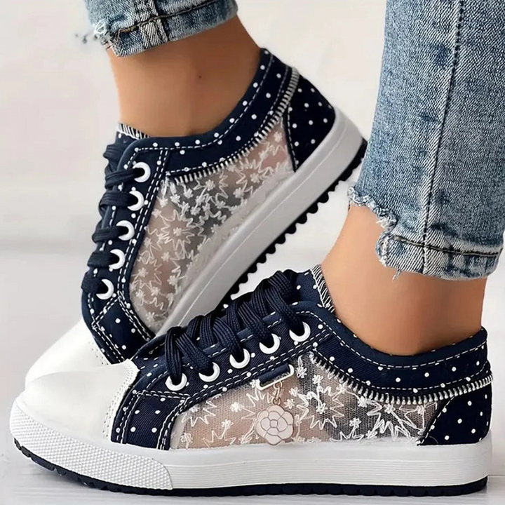 Cara | Elegant Floral Print Trainers