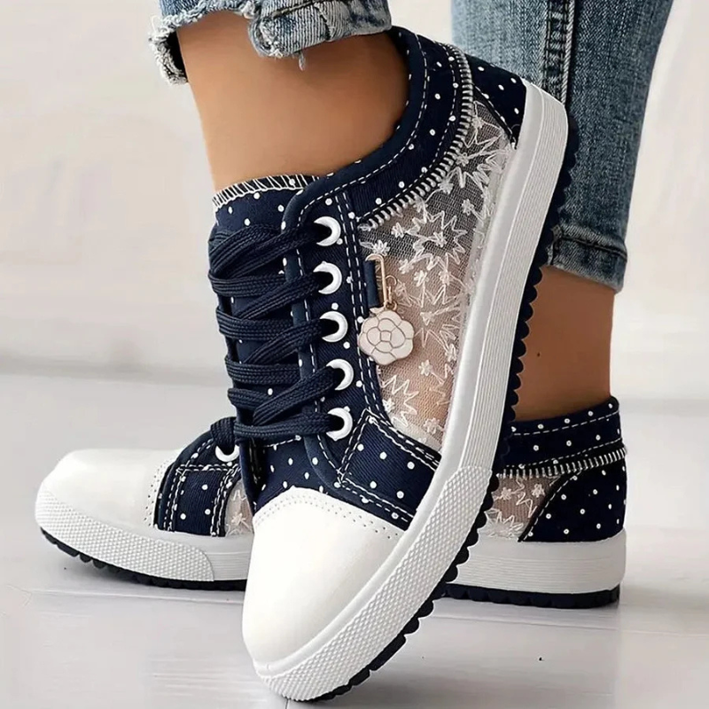 Cara | Elegant Floral Print Trainers