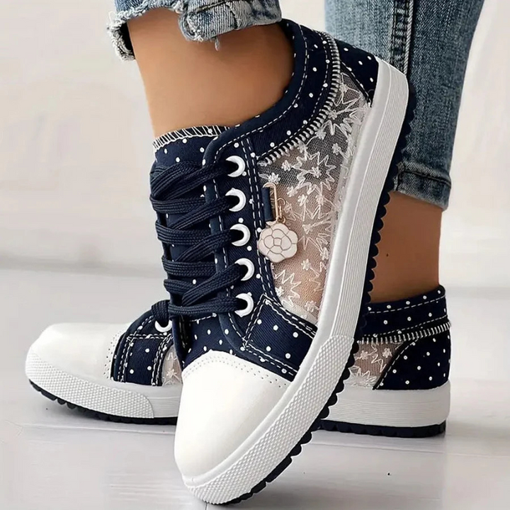 Cara | Elegant Floral Print Trainers