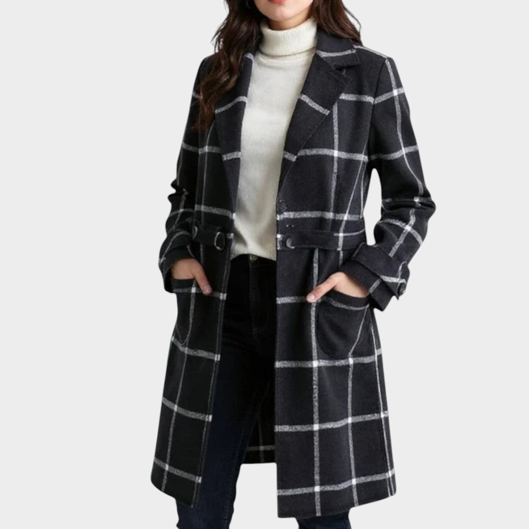 Adriana | Checked Coat