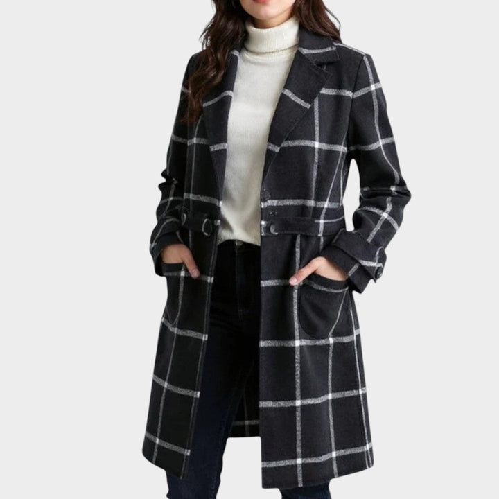 Adriana | Checked Coat