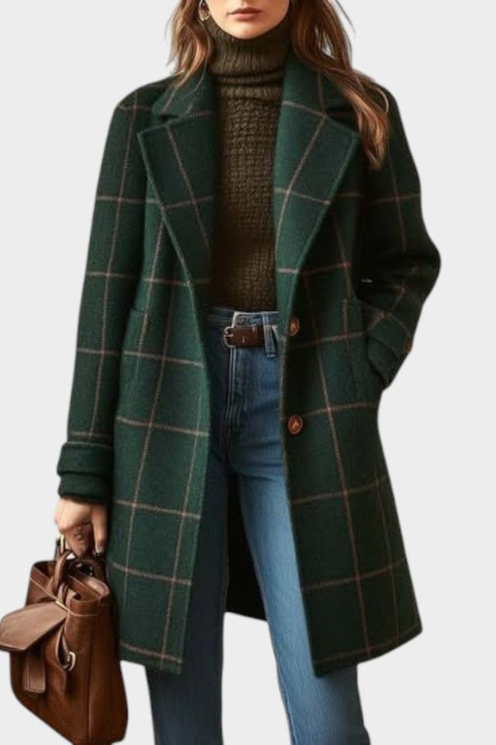 Adriana | Checked Coat