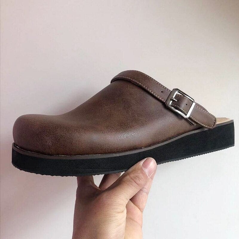 DONACCI Leather Clogs