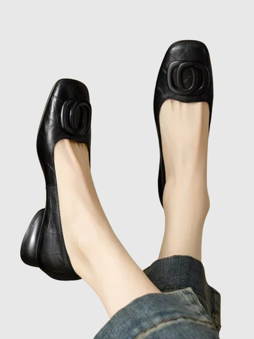 Margaret | Leather Ballet Flats