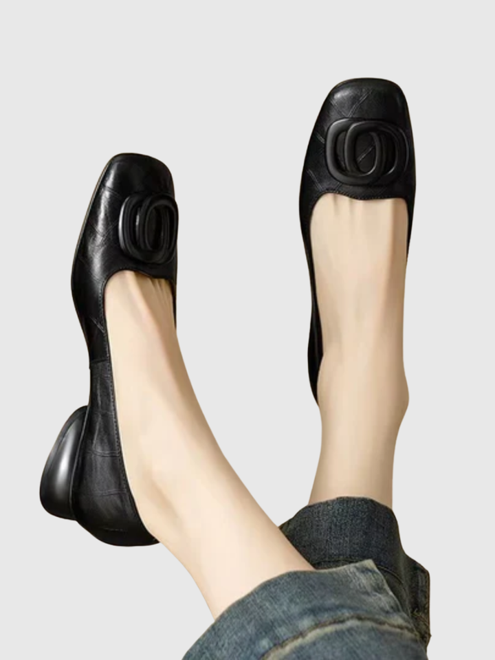 Margaret | Leather Ballet Flats