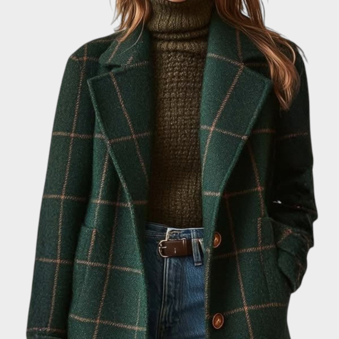 Adriana | Checked Coat