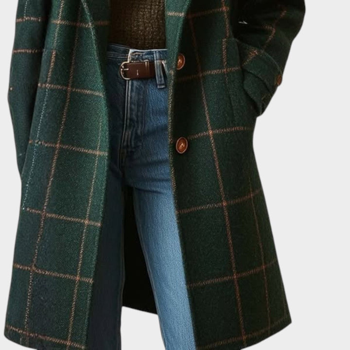 Adriana | Checked Coat